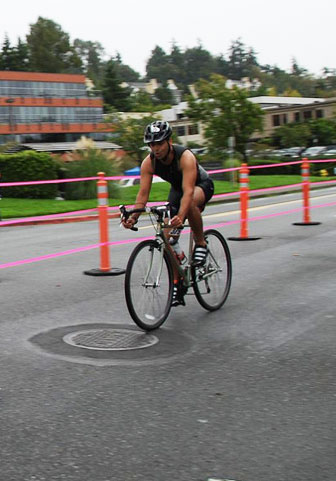 Nishant slowly dying on a bike