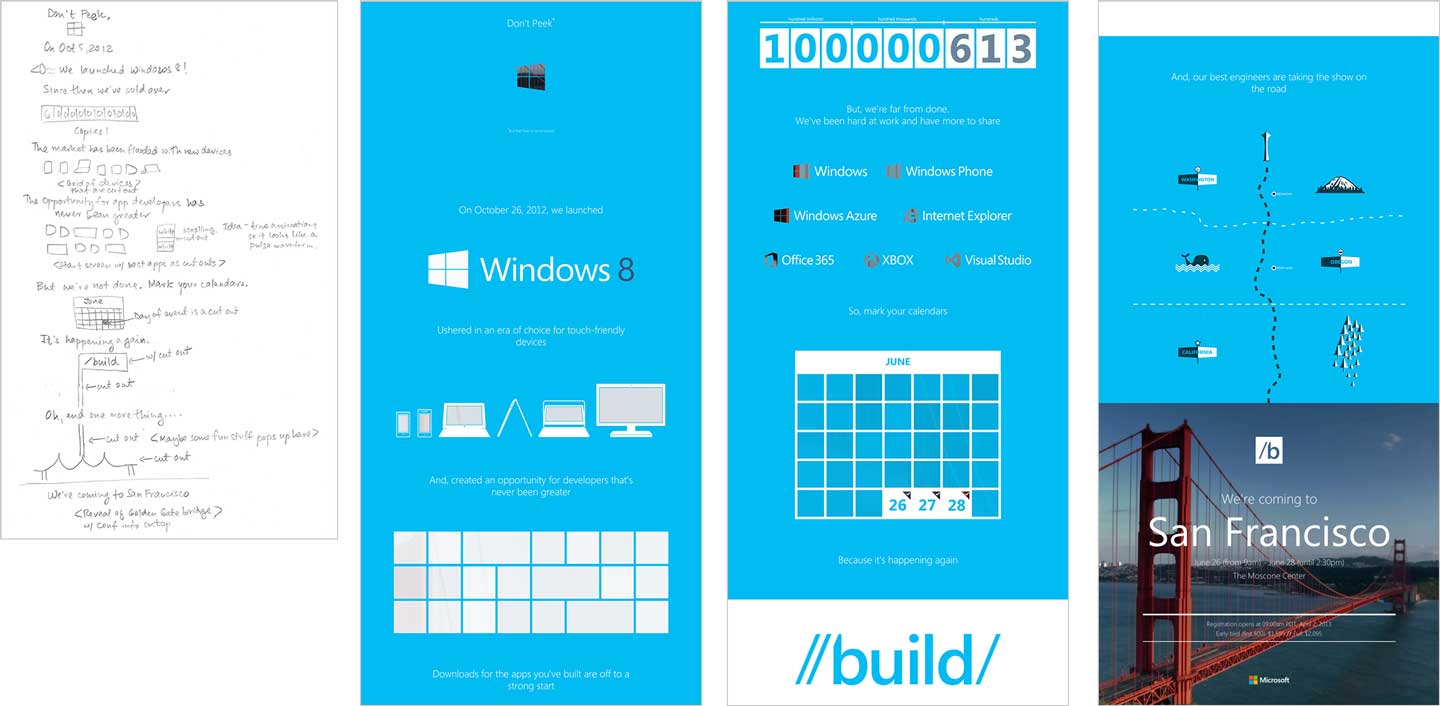 Wireframe to completed design