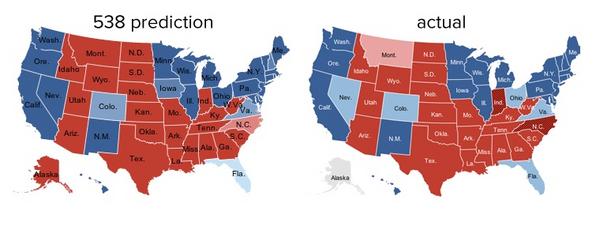 Side-by-side electoral maps